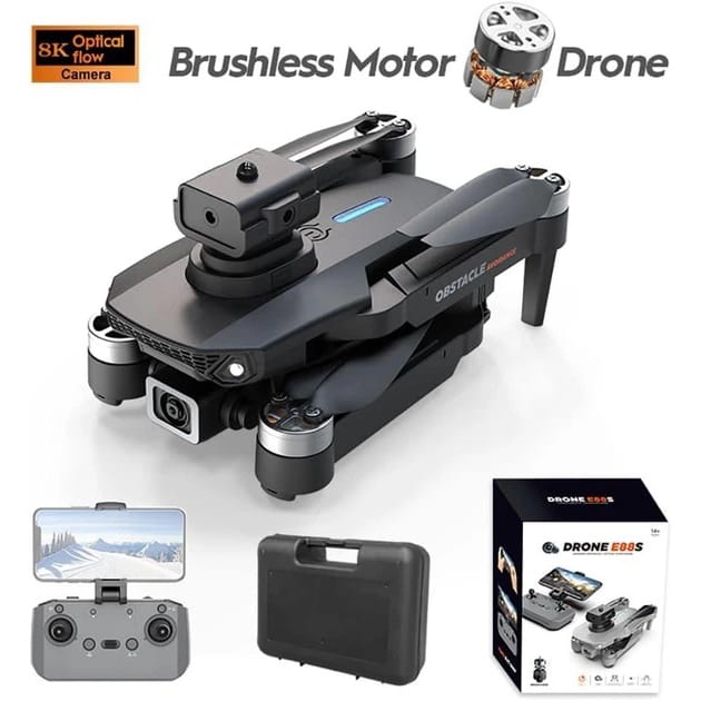 Квадрокоптер дрон E88 з Wi-Fi FPV камерою HD та 2 акумуляторами фото 2