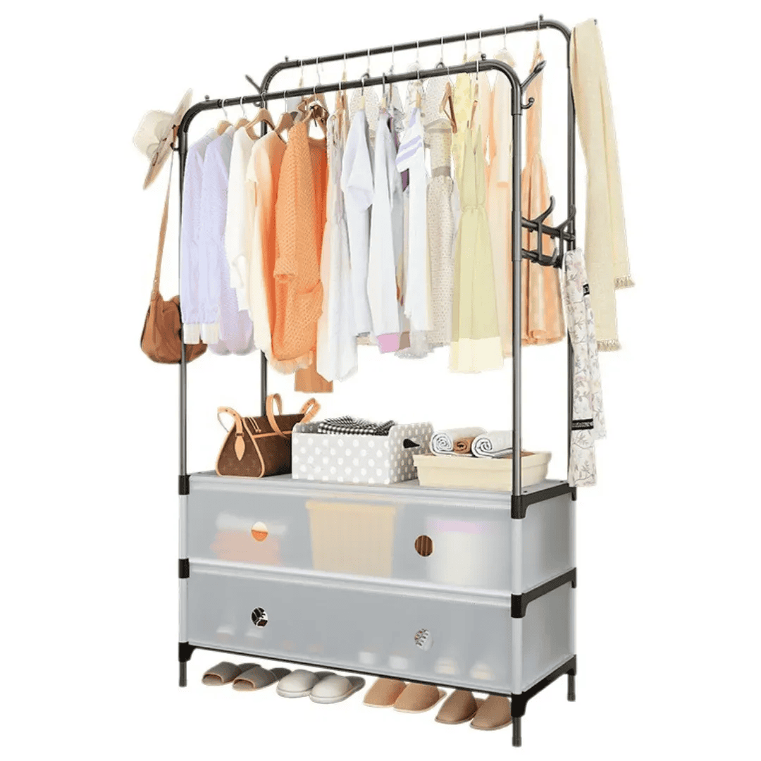 Підлогова вішалка для одягу MJPP83 складна металева фото 2