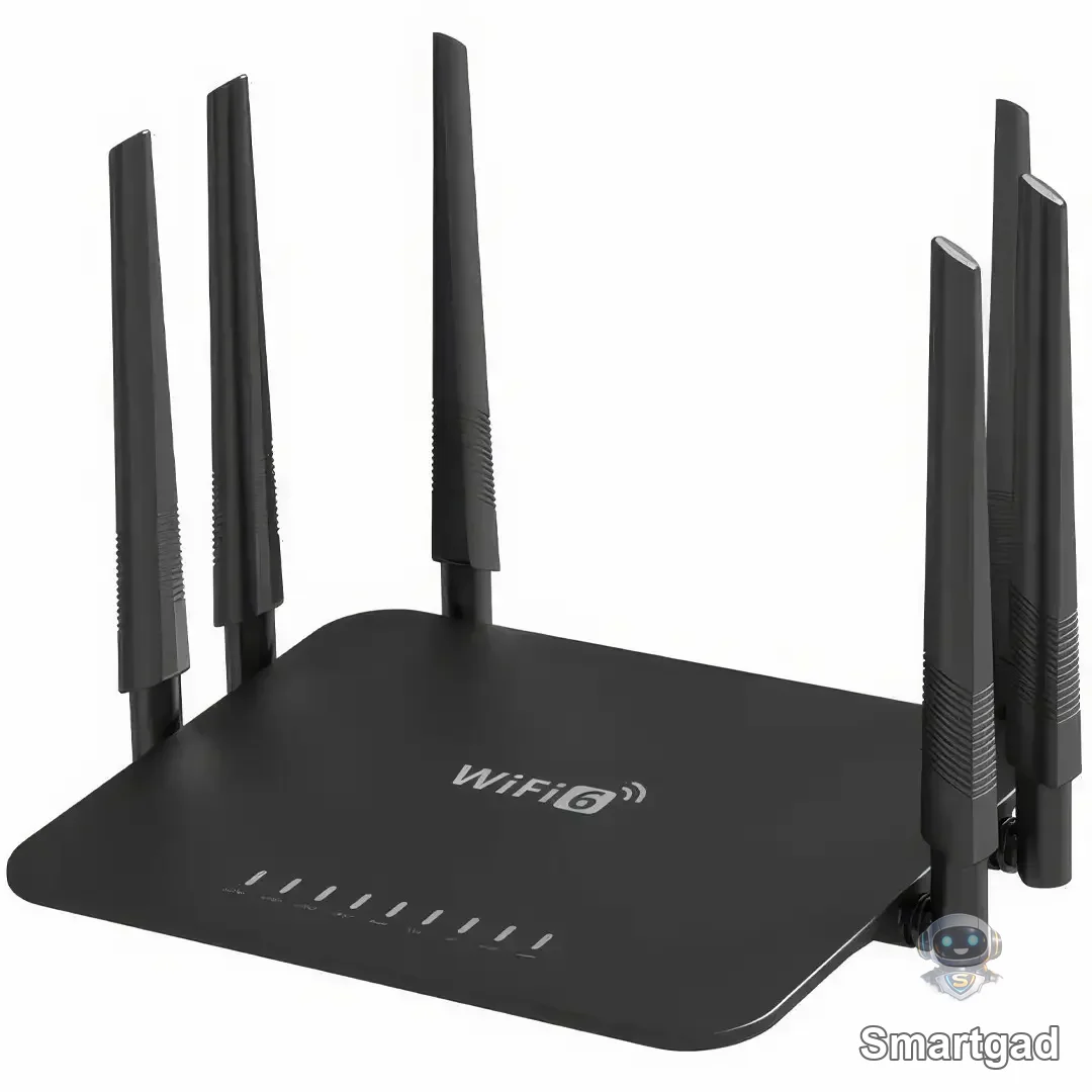 Wi-Fi роутер Pix-Link LV-WR50Q 300 Мбіт/с, 2.4 ГГц, 6 антен, чорний