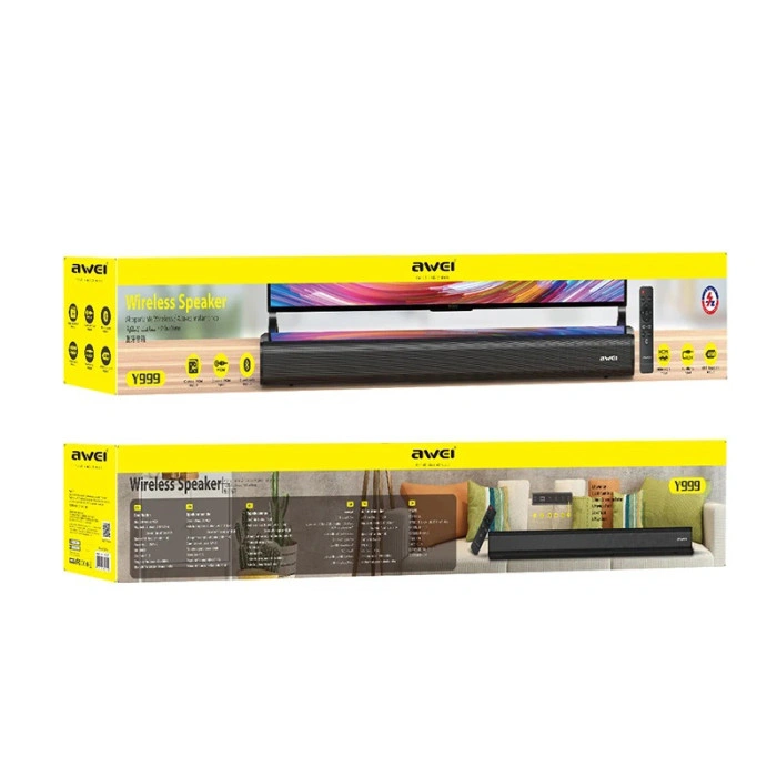 Саундбар Awei Y999, 50 Вт, Bluetooth, AUX, чорний фото 3