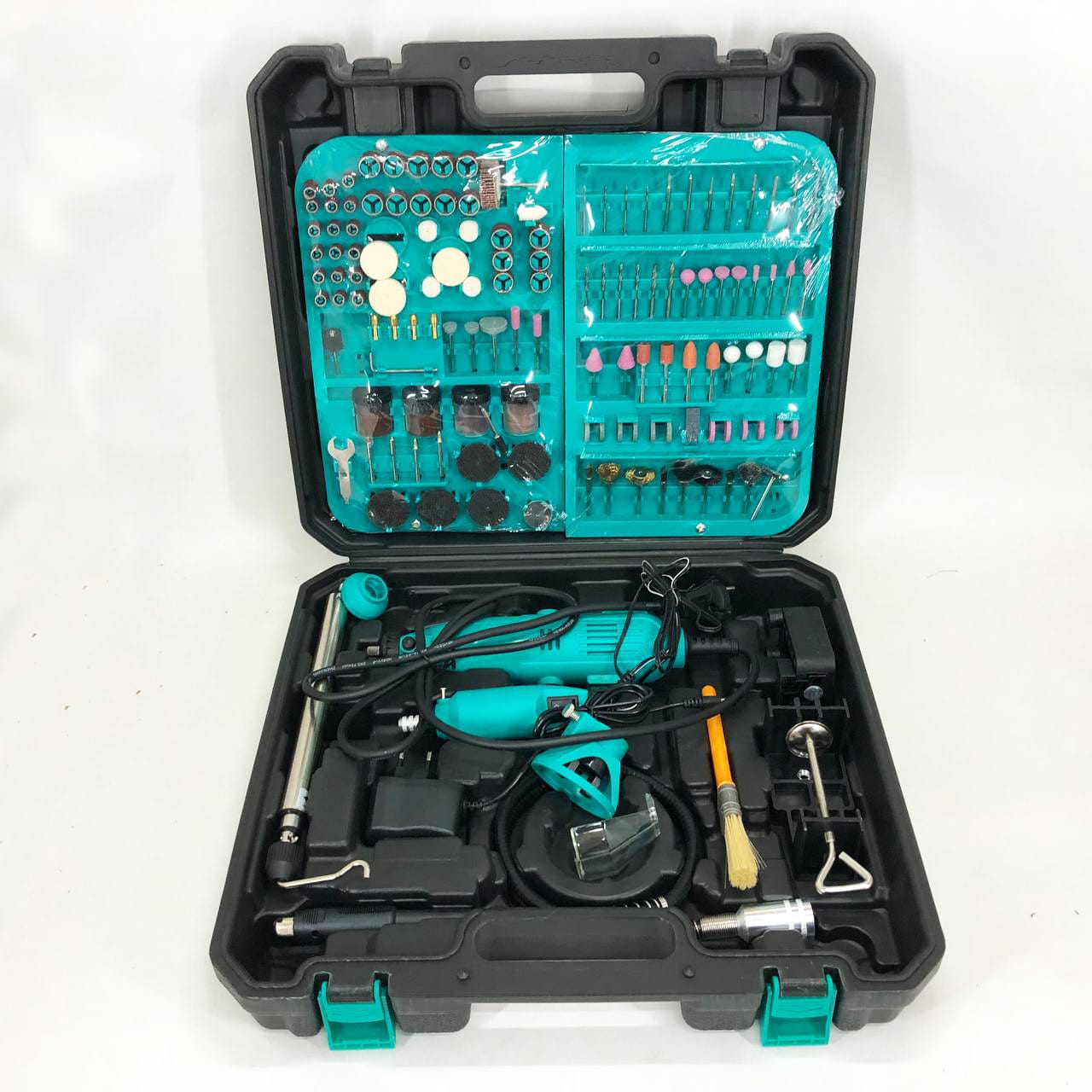 Набір електричних граверів 2в1 240W + Mini 12V з 236 насадками фото 3