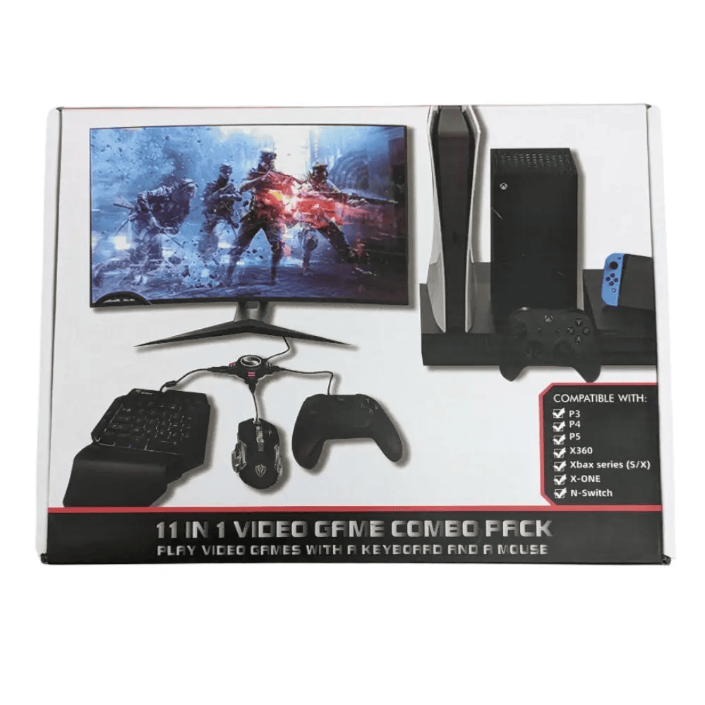 Ігровий набір для смартфона з клавіатурою, мишею та RGB-підсвічуванням фото 7