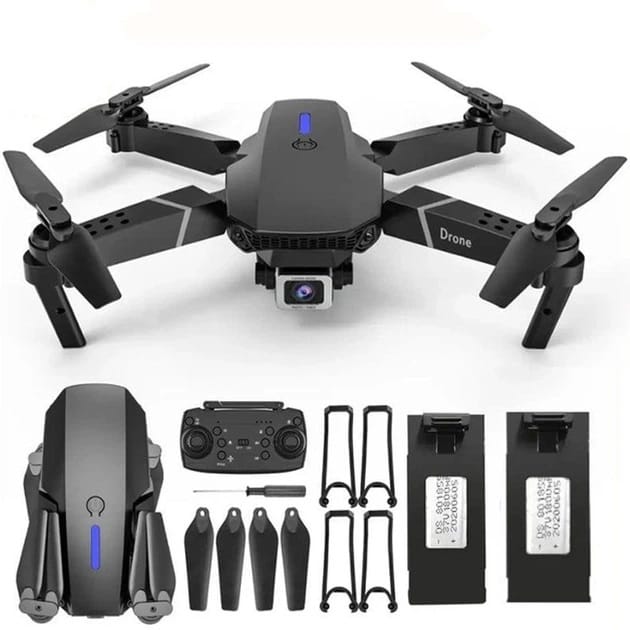 Квадрокоптер дрон E88 з Wi-Fi FPV камерою HD та 2 акумуляторами фото 6