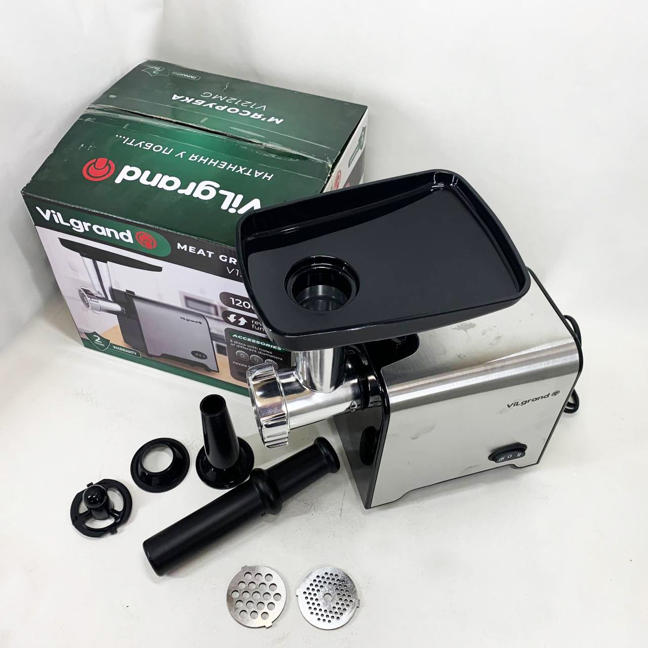 М'ясорубка електрична VILGRAND V1212MG фото 11