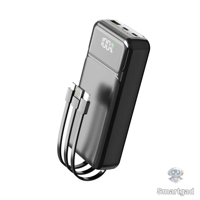 Повербанк Aspor A316 Fast Charge 20000mAh 22.5W з вбудованими кабелями