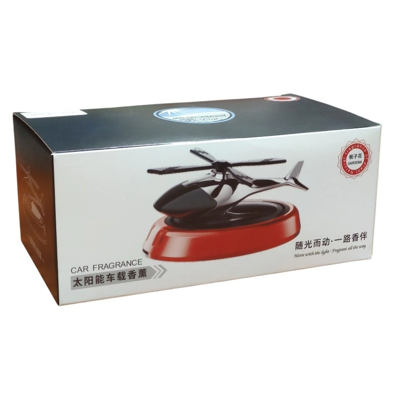 Автомобільний ароматизатор на сонячній батареї «Вертоліт», синій фото 4