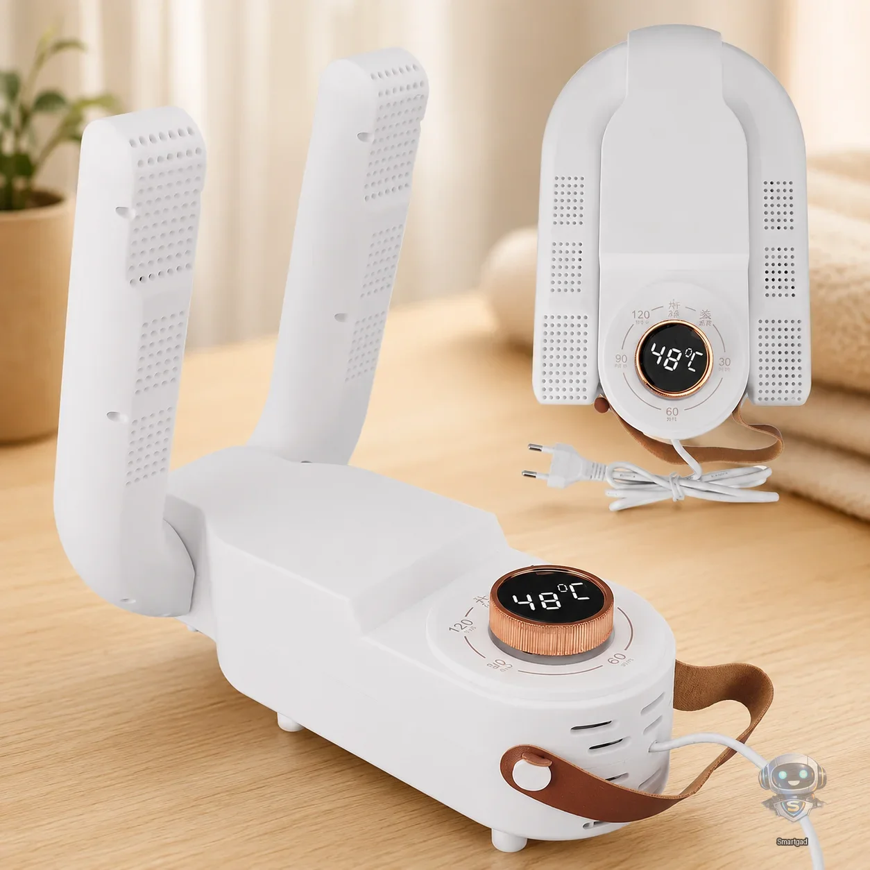 Електрична ультрафіолетова сушарка для взуття з таймером Shoe Dryer біла
