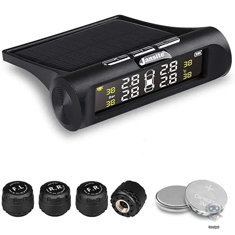 Бездротова система TPMS TY02-W з сонячною панеллю та 4 датчиками
