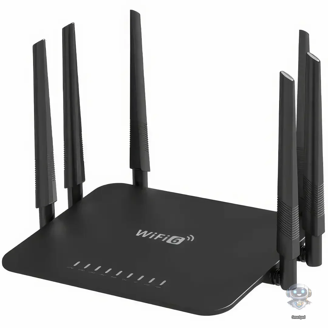 Wi-Fi роутер Pix-Link LV-WR50Q 300 Мбіт/с, 2.4 ГГц, 6 антен, чорний