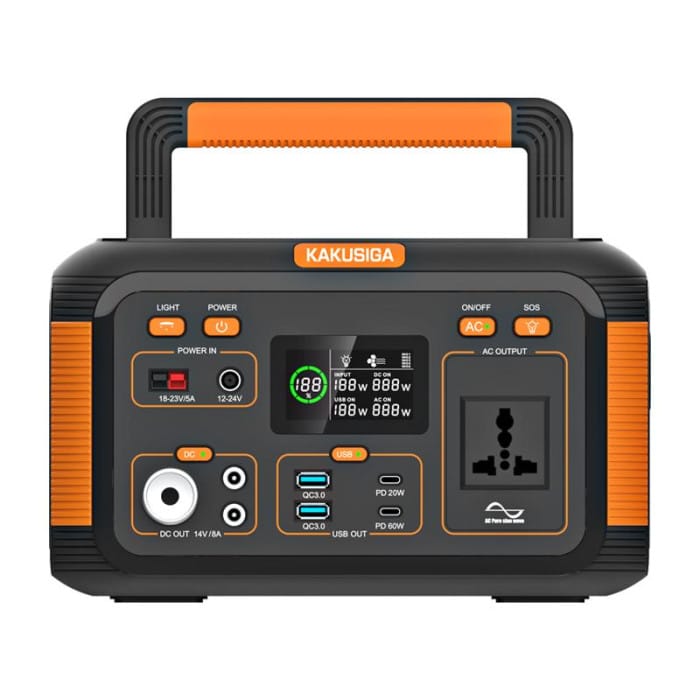Міні-портативна зарядна станція Kakusiga KSC-1077 300W 269.36Wh чорна фото 2