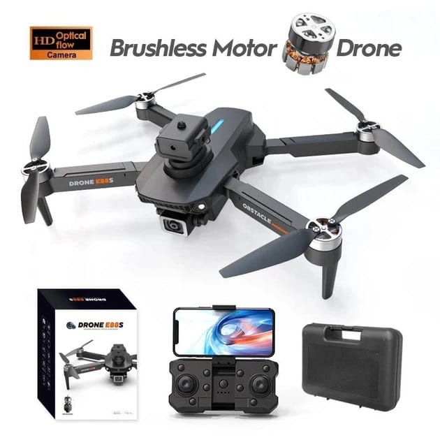 Квадрокоптер дрон E88 з Wi-Fi FPV камерою HD та 2 акумуляторами фото 3