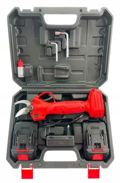 Акумуляторний секатор Midori Japan 24V з 2 акумуляторами фото 4