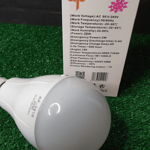 Лампа акумуляторна світлодіодна AP-2916 E27 20W фото 4