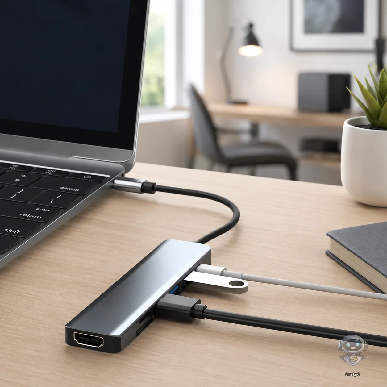 Багатофункціональний USB-хаб 7в1 (розгалужувач USB)