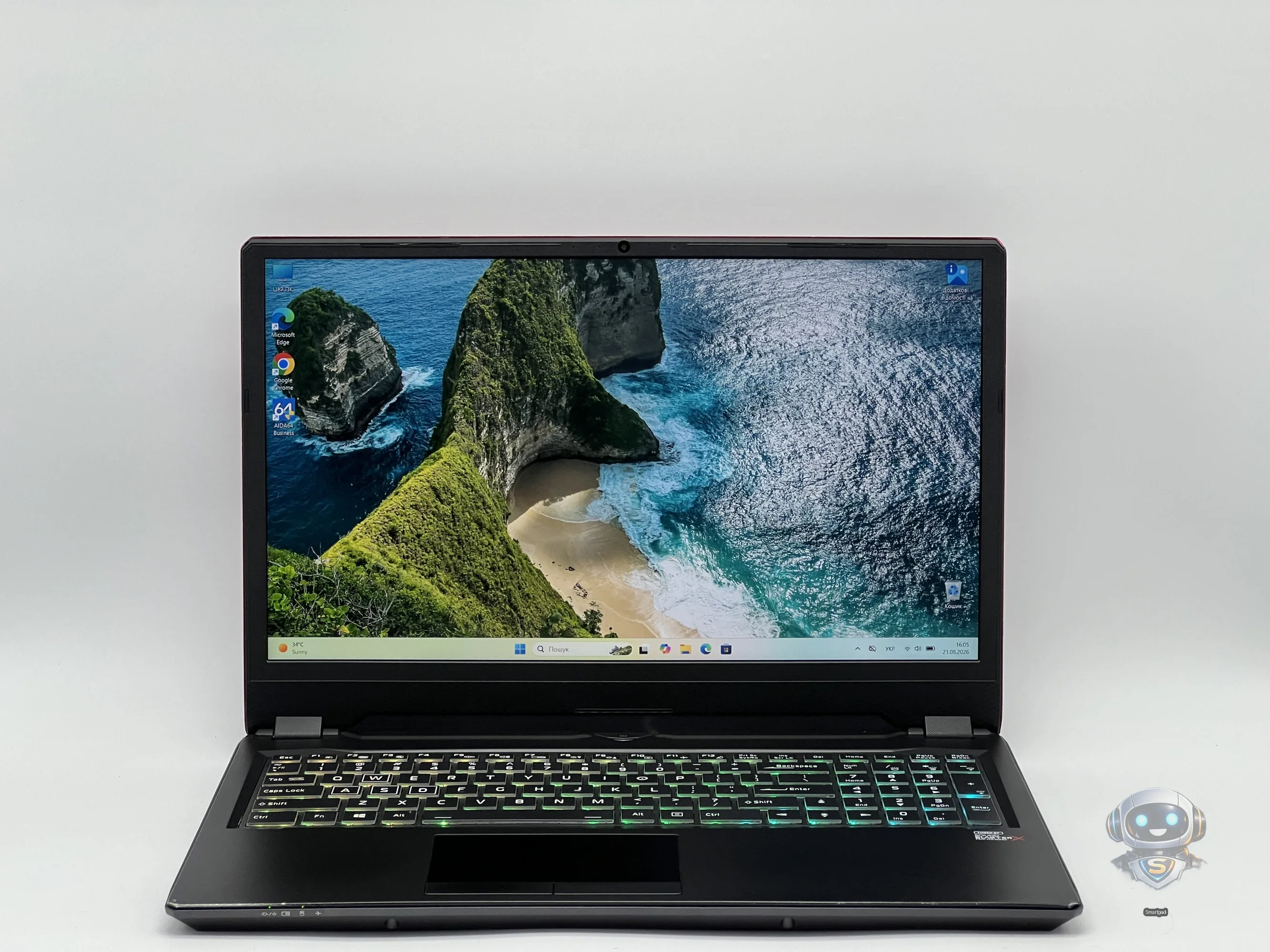 [Б/В] Ігровий ноутбук Origin EVO 16-S / Intel Core i7-9750H / 16GB RAM / 480GB / 16.1" 144Hz