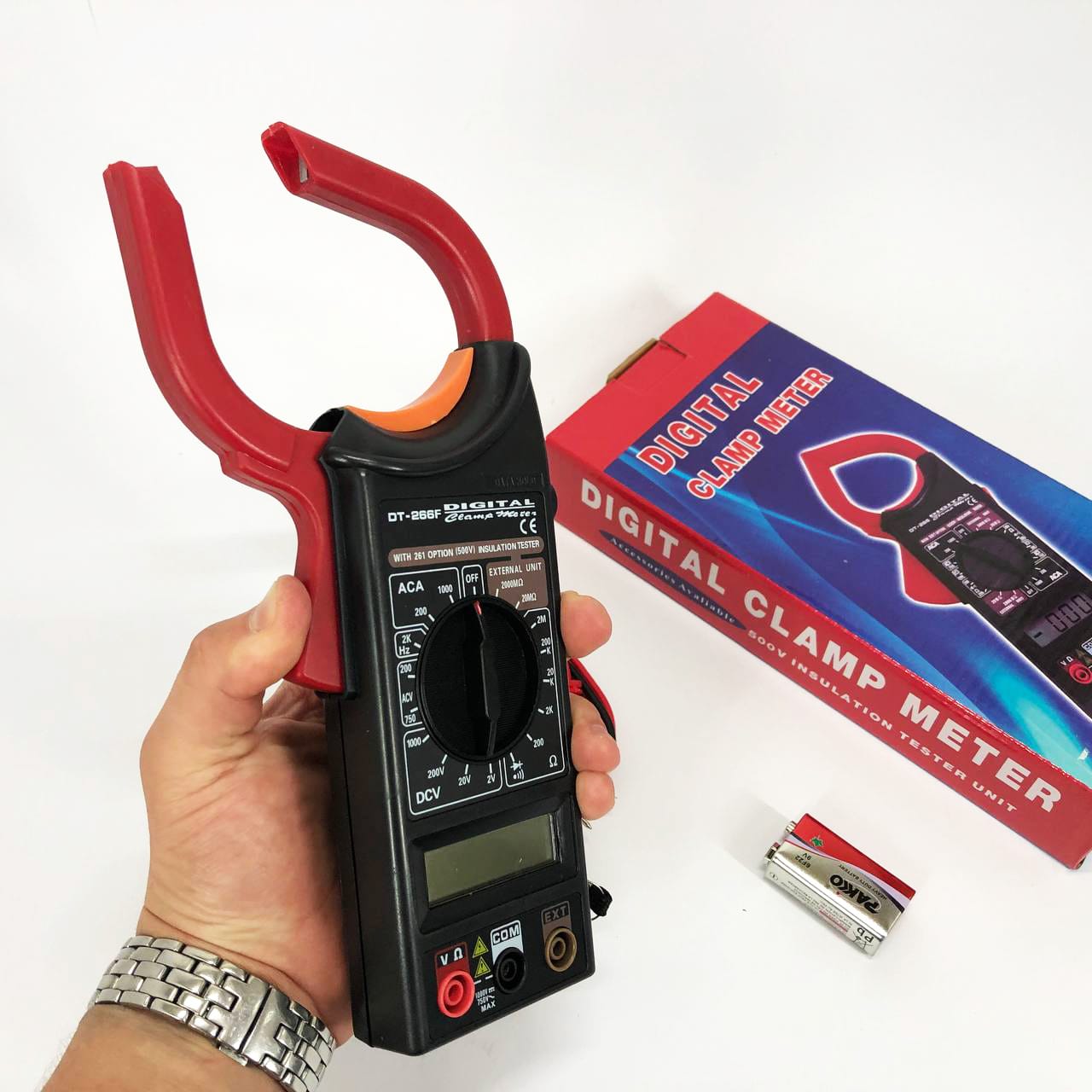 Цифрові струмові кліщі мультиметр DT-266F фото 3