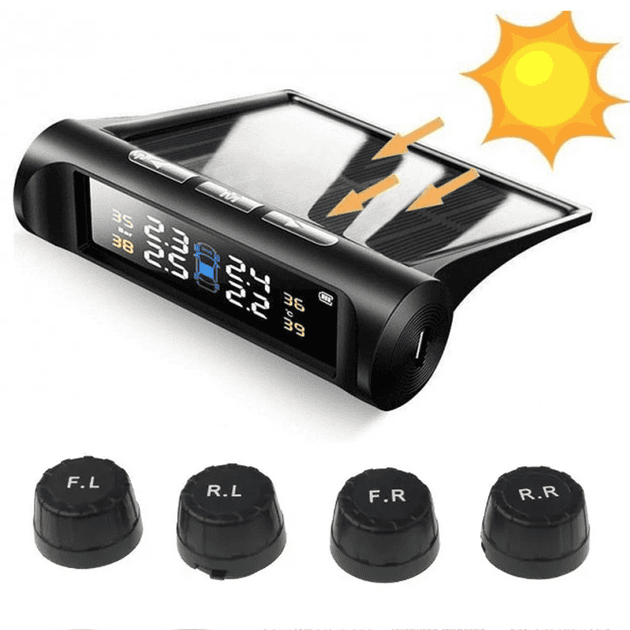 Бездротова система TPMS TY02-W з сонячною панеллю та 4 датчиками фото 2