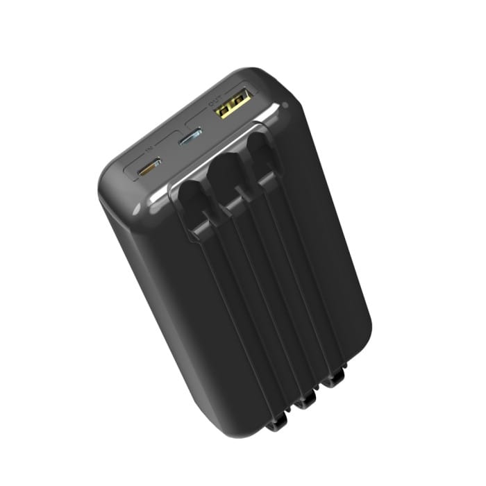 Повербанк Aspor A316 Fast Charge 20000mAh 22.5W з вбудованими кабелями фото 4