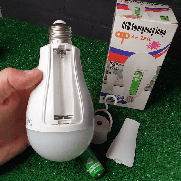 Лампа акумуляторна світлодіодна AP-2916 E27 20W фото 2
