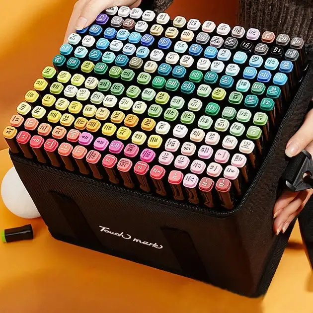 Спиртові скетч-маркери двосторонні в чохлі