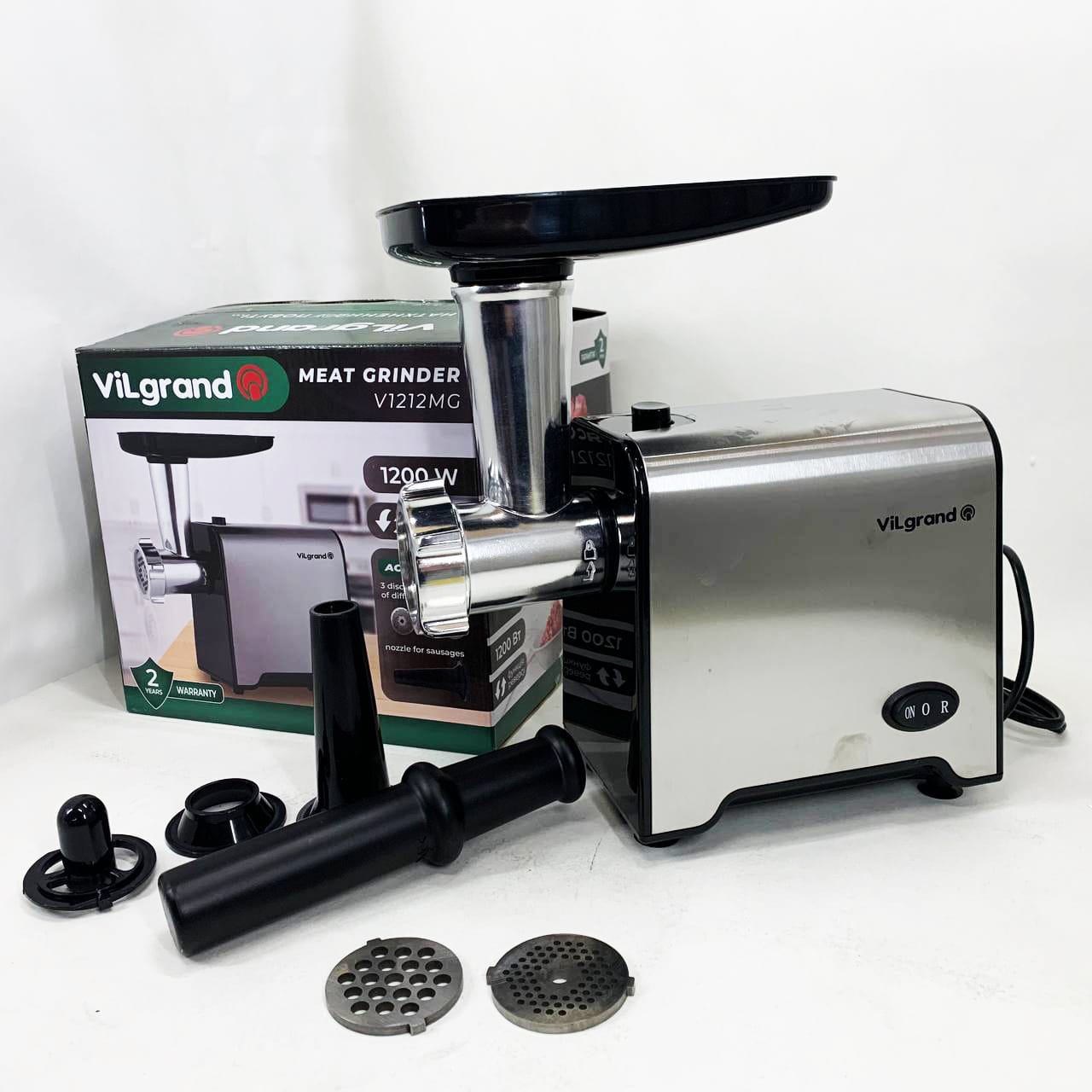 М'ясорубка електрична VILGRAND V1212MG фото 2