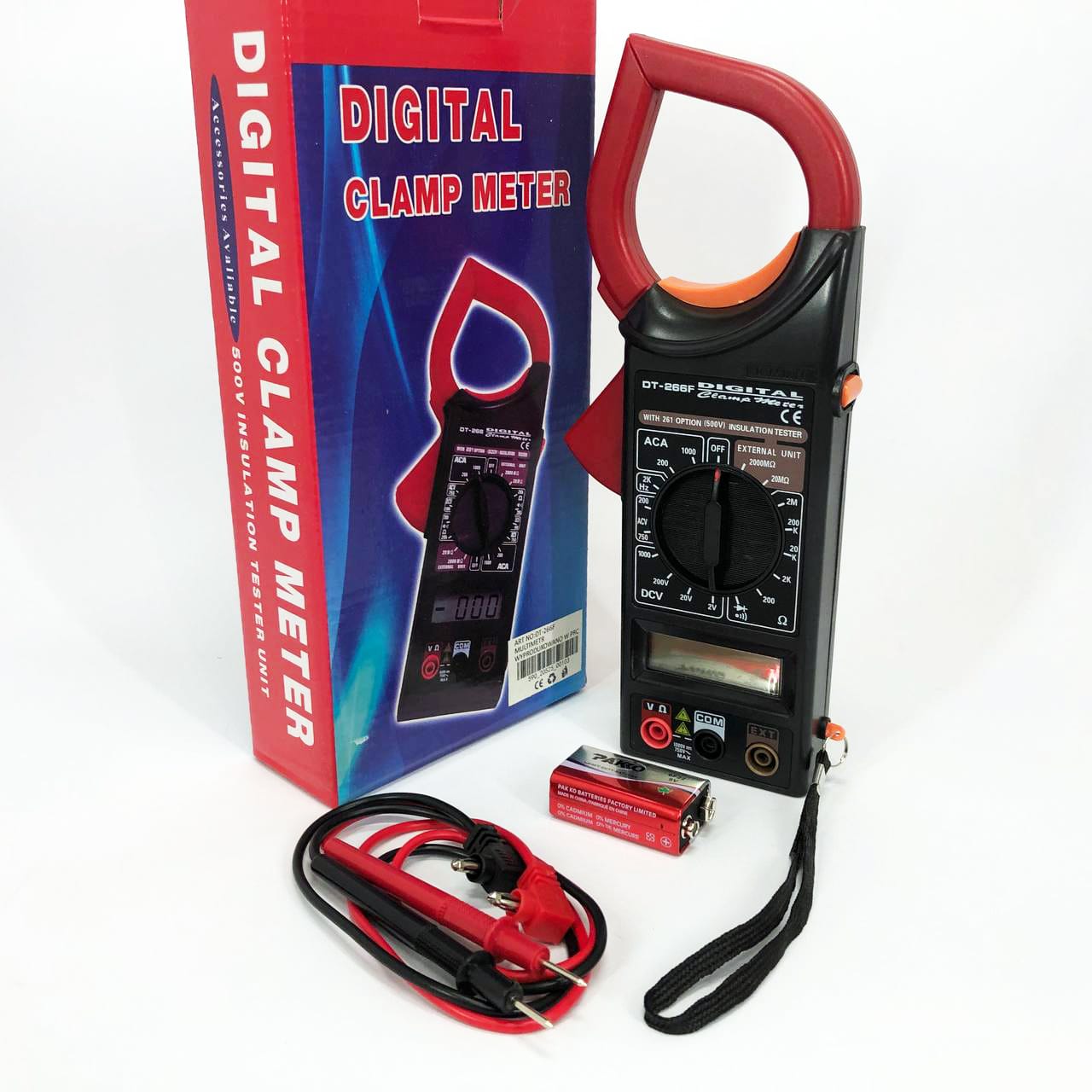 Цифрові струмові кліщі мультиметр DT-266F фото 7