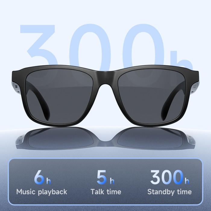 Розумні аудіо-окуляри Awei GL1 Bluetooth 5.4 чорні фото 4