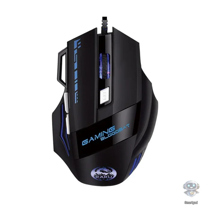Ігрова миша Kakusiga KSC-568, USB, 7 кнопок, RGB-підсвічування, чорна
