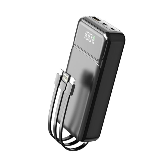 Повербанк Aspor A316 Fast Charge 20000mAh 22.5W з вбудованими кабелями