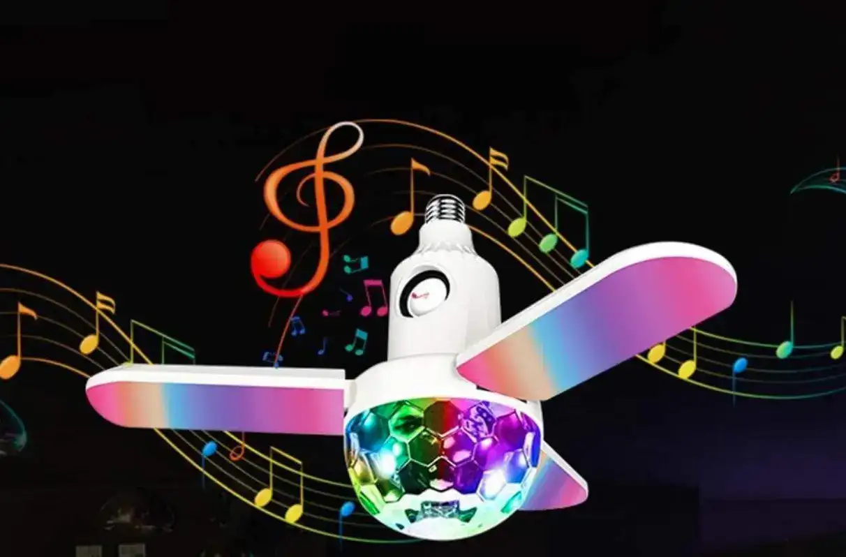 Дисколампа LED RGB з Bluetooth та цоколем E27 для вечірок фото 4