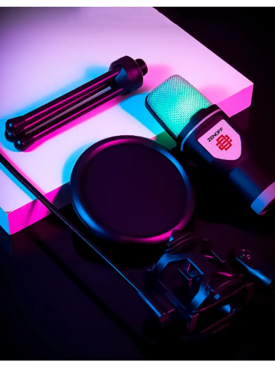 Ігровий RGB мікрофон для ПК і приставки фото 3