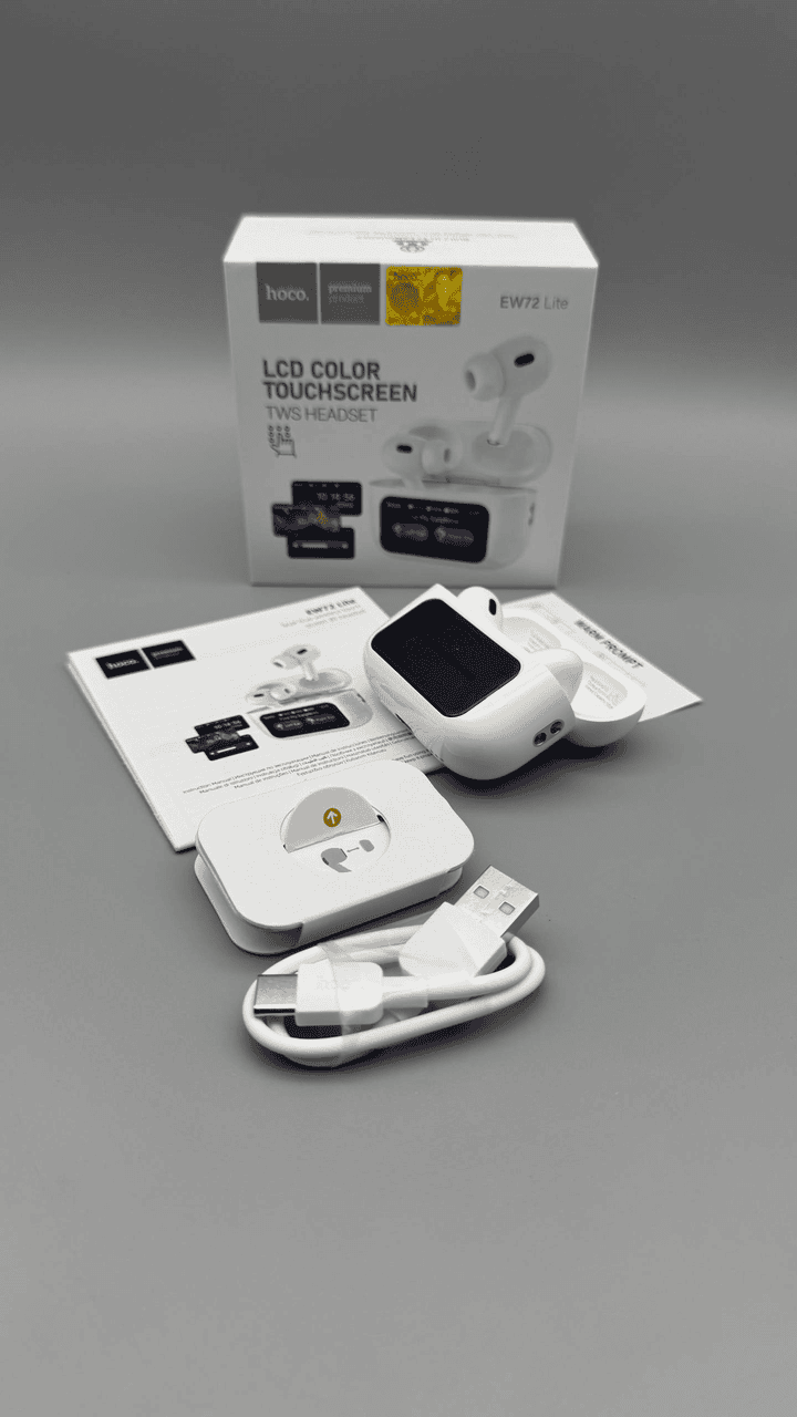 Бездротові навушники HOCO EW72 з ANC та сенсорним LED-дисплеєм фото 4