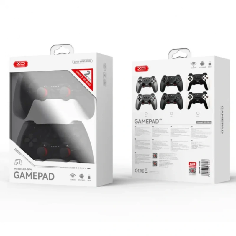 Бездротові джойстики XO GP4, 2 шт / Пара ігрових геймпадів, чорний фото 3