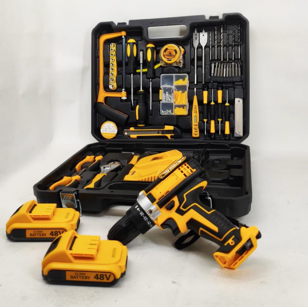 Акумуляторний дриль-шуруповерт Krafftec DCD998 з 2 акумуляторами та набором інструментів фото 6